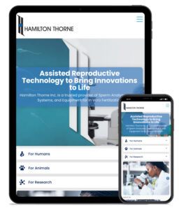 B2B Industry Web Design Hamilton Thorne Mobile Responsive