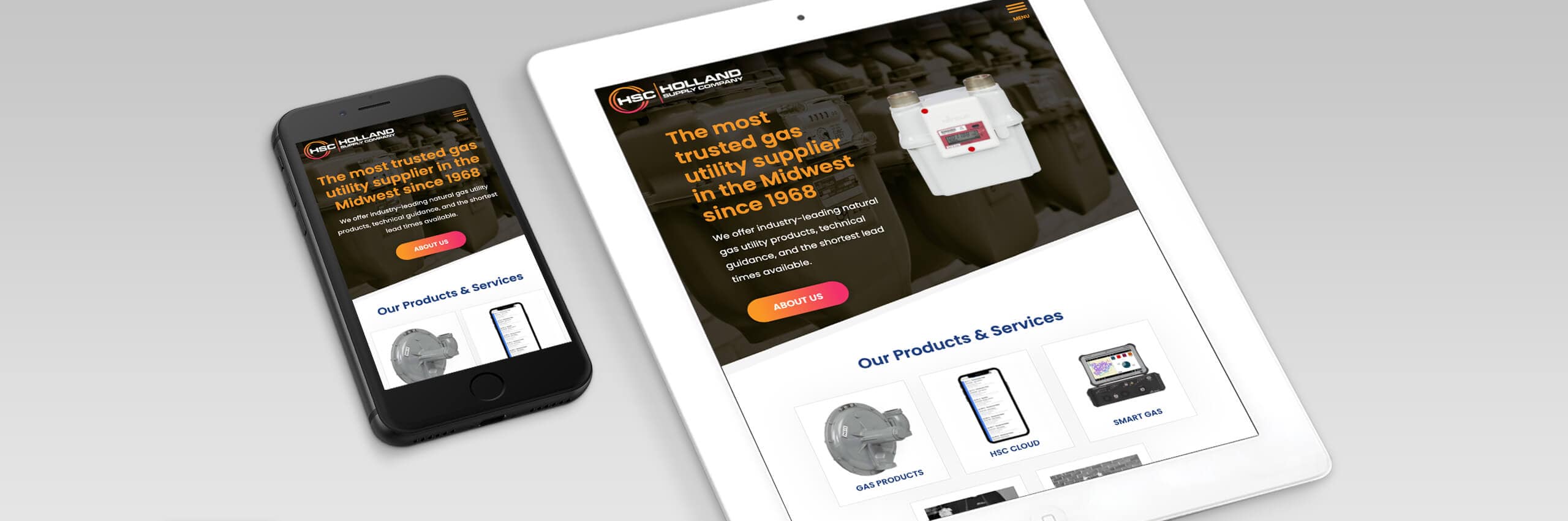 B2B Gas Product Distributor Web Design Holland Supply Company Archive