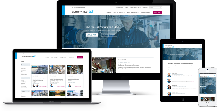B2B Process Automation Company Web Design Endress Hauser Featured