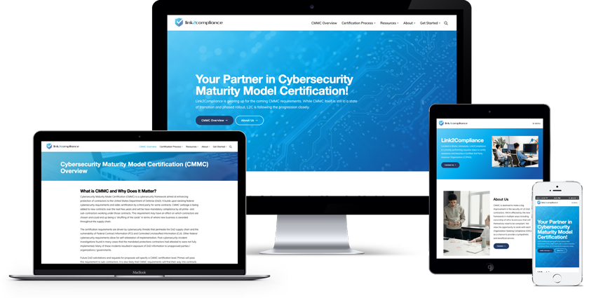 Cybersecurity Partner Web Design Link2Compliance Featured