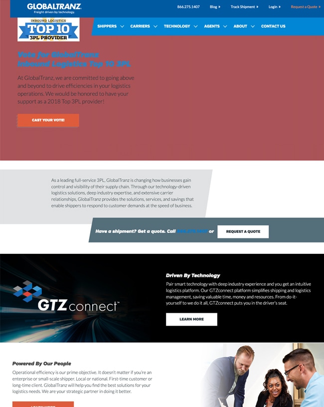 GlobalTranz Before Image