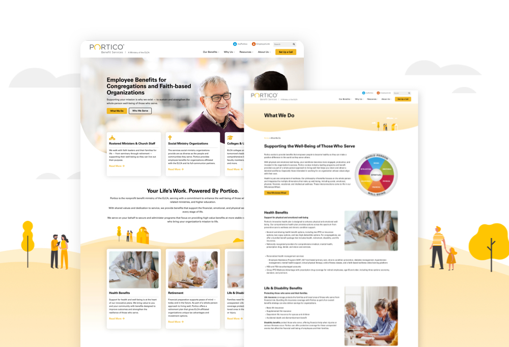 B2B Professional Services Website Design Portico Benefits