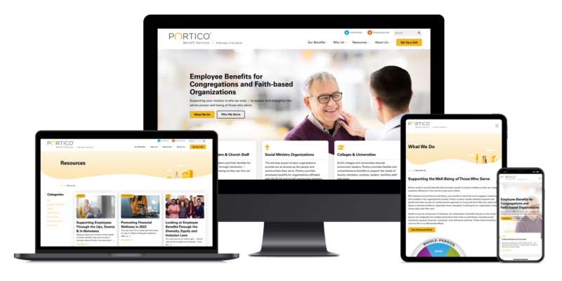 B2B Professional Services Website Design Portico Benefits Featured