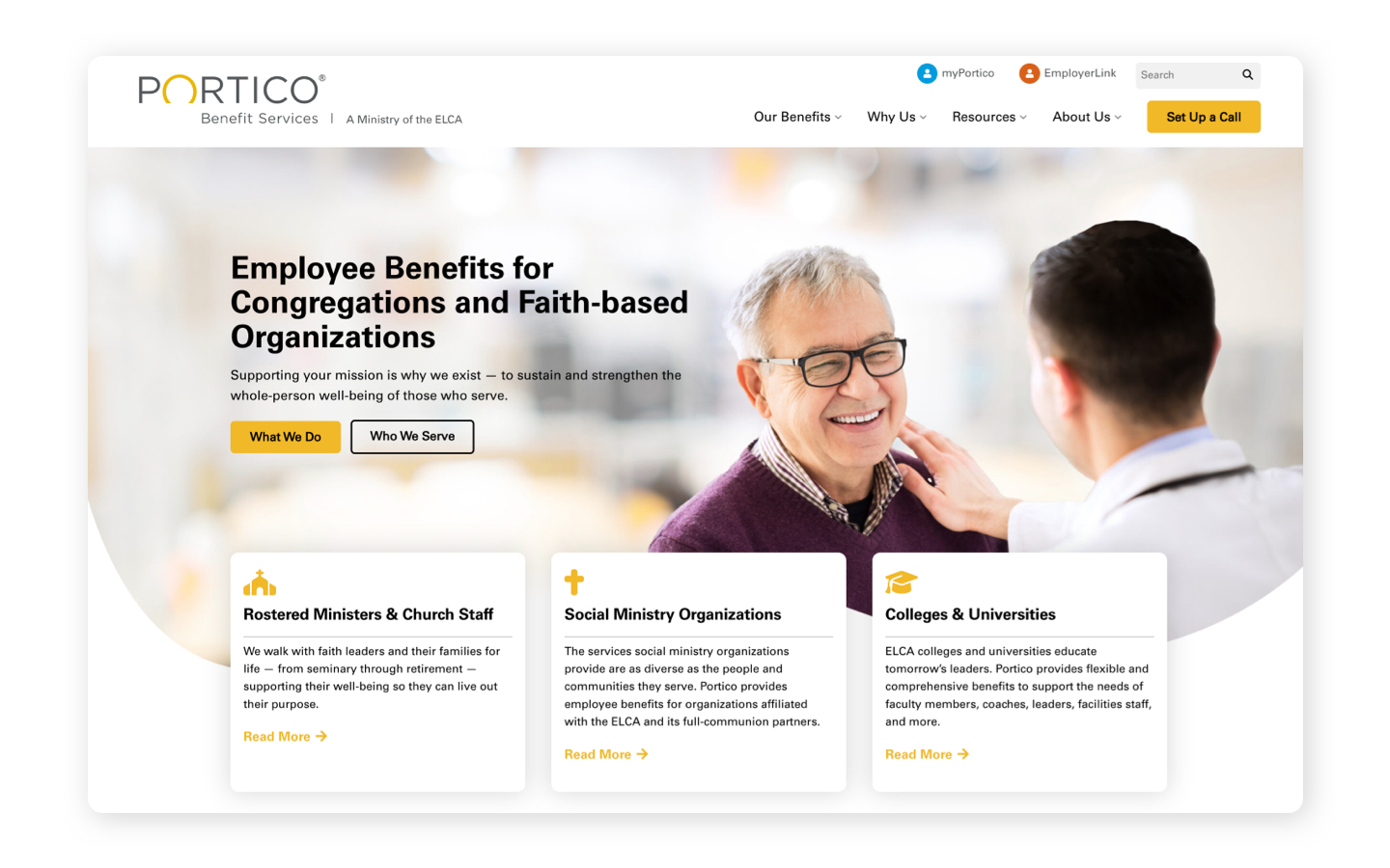 B2B Professional Services Website Design Portico Benefits After