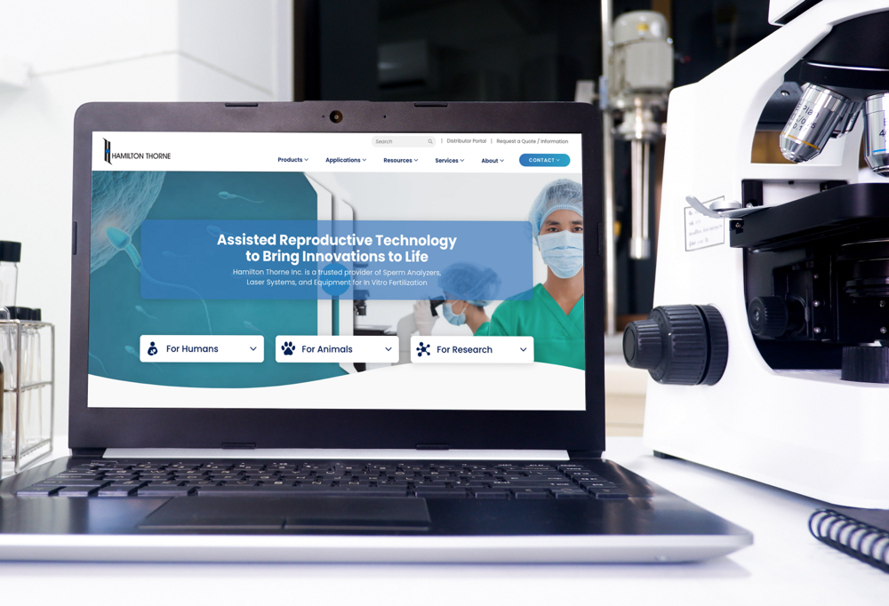 B2B Medical Devices Medical Manufacturing Web Design Hamilton Thorne Featured