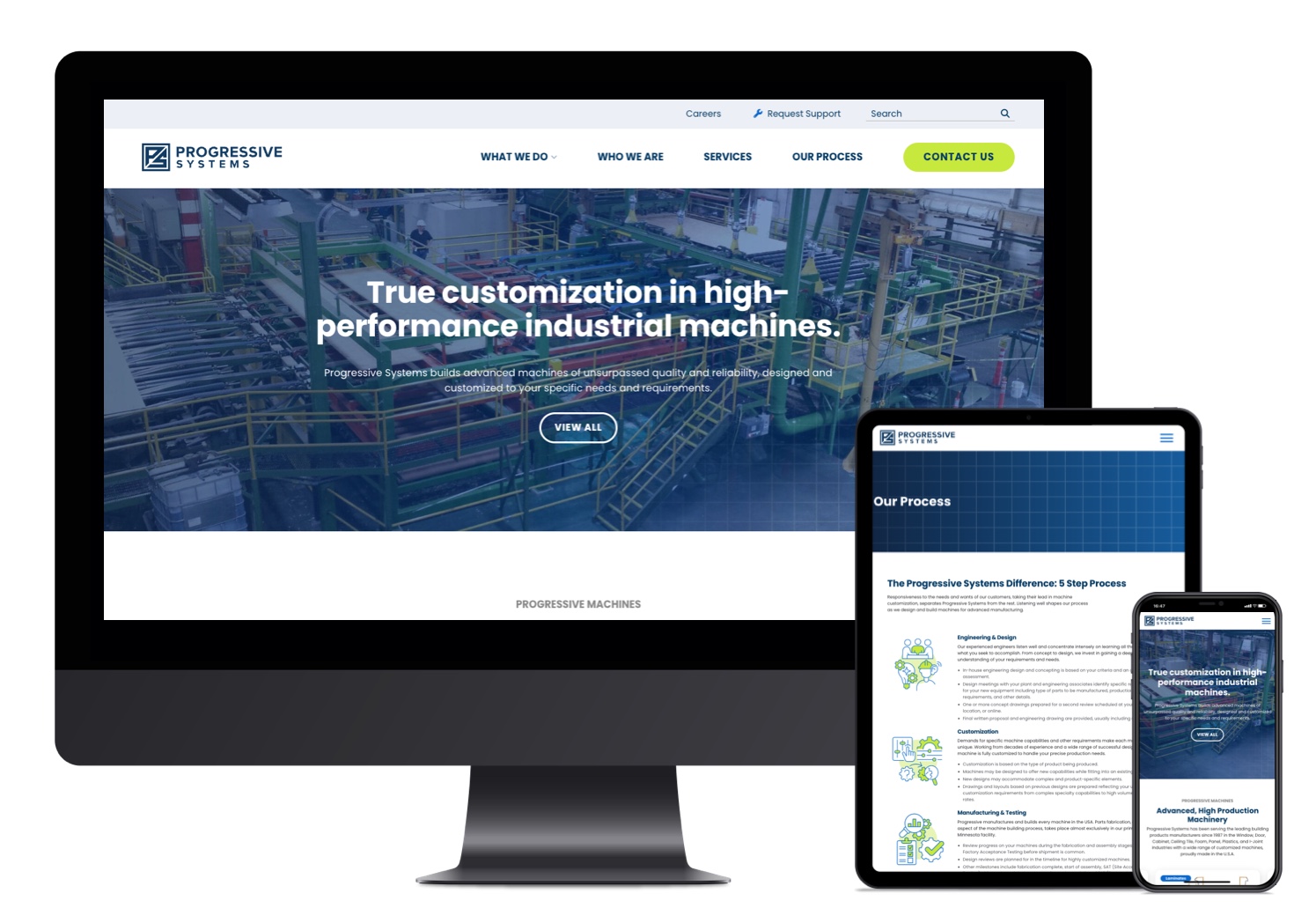 B2B Industrial Services Customized Products Web Design Progressive Systems Featured Small