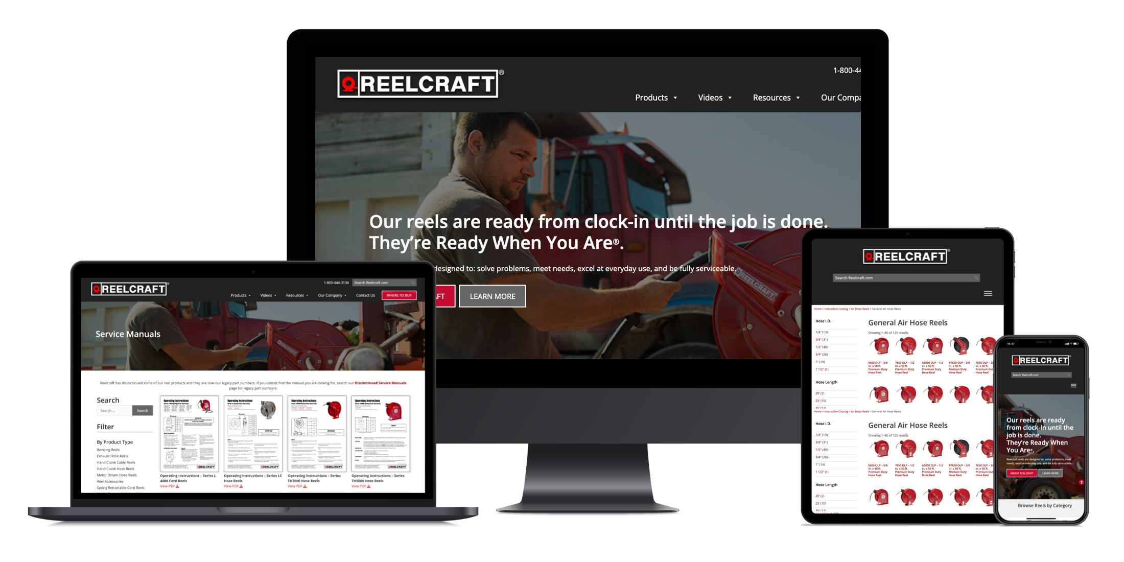 UX Visual Design & Website Updates - Industrial Reel Supplier