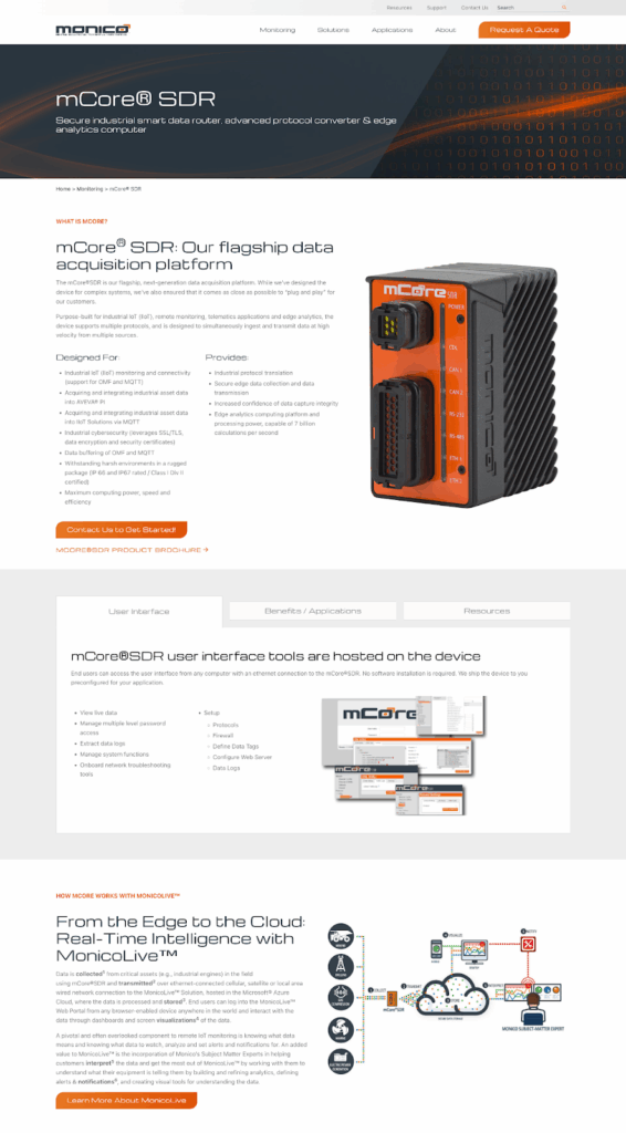 Content-oriented design layout example