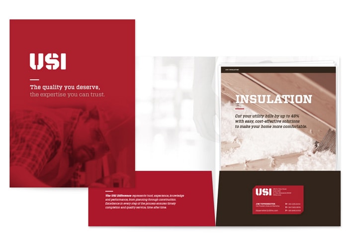 B2b Industrial Manufacturing Branding and Web Design Case Study USI Folder
