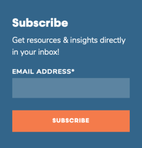 Newsletter opt-in form