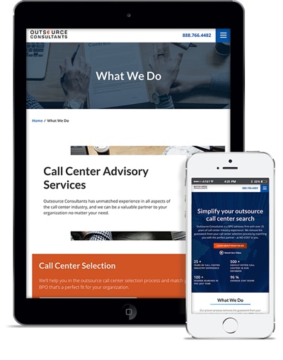 Technical Web Design Case Study Outsource Consultants Responsive Mobile
