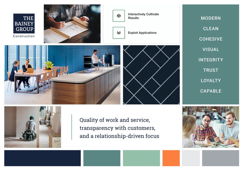 Bainey Group Website Moodboard