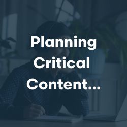 Website Content Strategy – Planning Critical Website Content