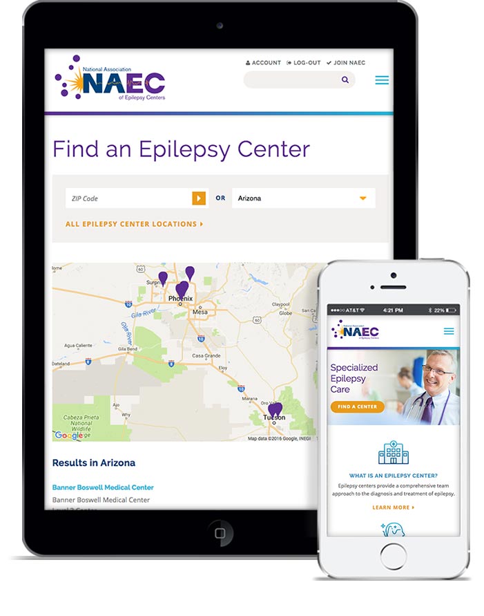 Medical Web Design Case Study NAEC Mobile