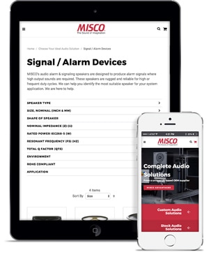 OEM Manufacturing Web Design Case Study Misco Speakers Moblie